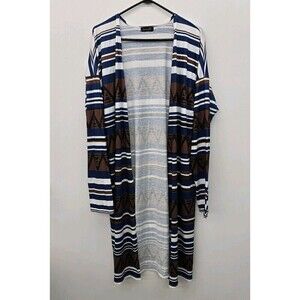 AMARYLLIS Beauty Geometric Multi Colored Kimono/ Cover Size Large (A60)